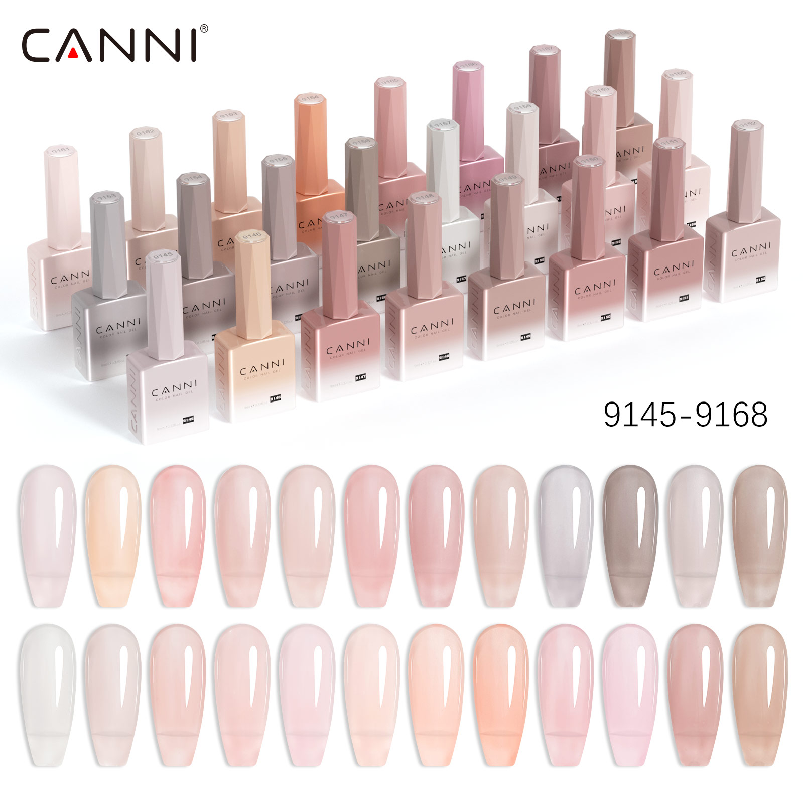 Uv Lamp Nail Resin - CC7 CANNI ネイルジェルポリッシュ 9ml TPOフリー ジェリーピンク