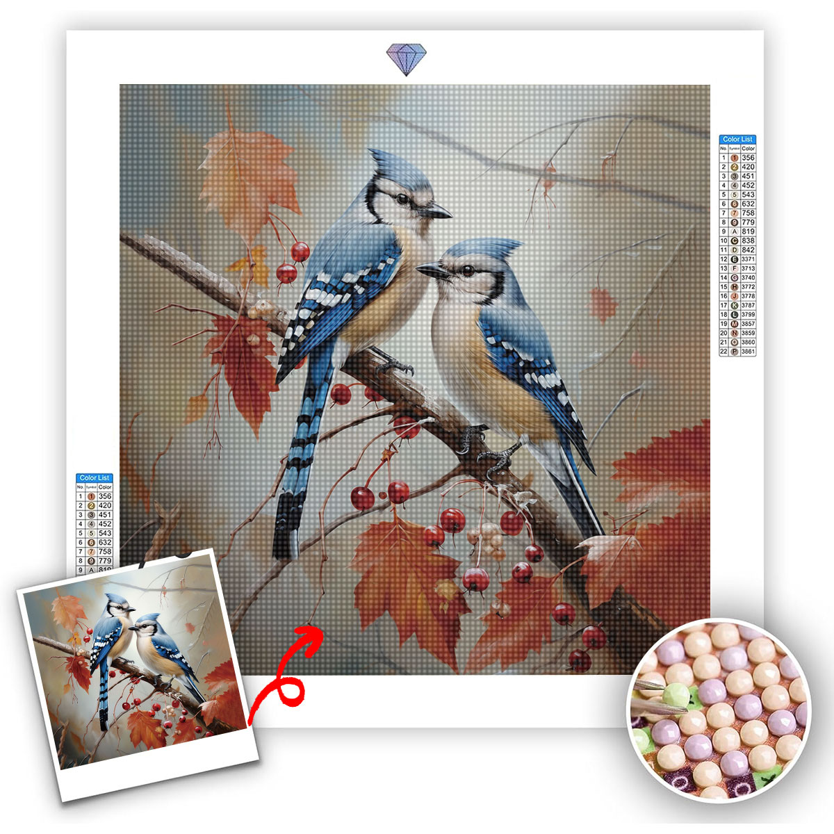 Resin Art Acrylic - カスタム5D DIYダイヤモンドペインティングキット - あなたの写真でパーソナライズ、丸型アクリルアート、ユニークなカスタム写真ギフト、ホームデコレーション用