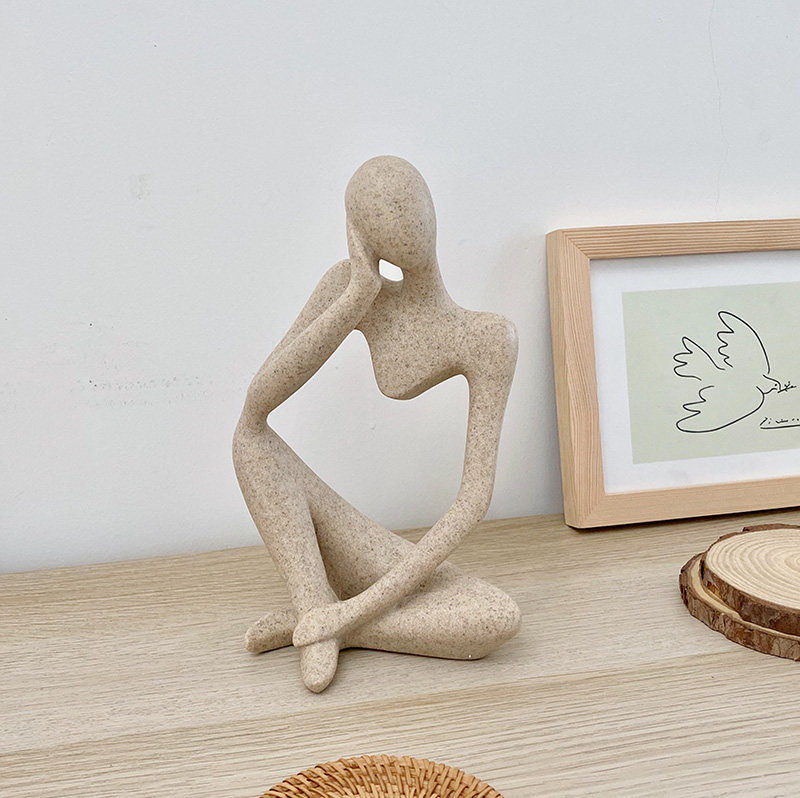 Resin Art Instagram - インスタグラム風のニッチな抽象的な人物像のアート装飾、リビングルームのホームファニシング、クリエイティブでモダンなミニマリストアクセサリー