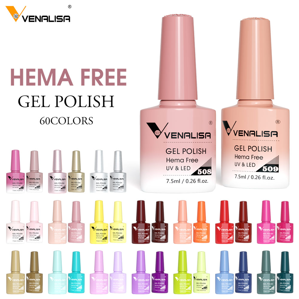 Uv Lamp Nail Resin - VENALISA VIP5 高級ジェルポリッシュ 7.5ml HEMAフリー＆TPOフリー処方 高光沢