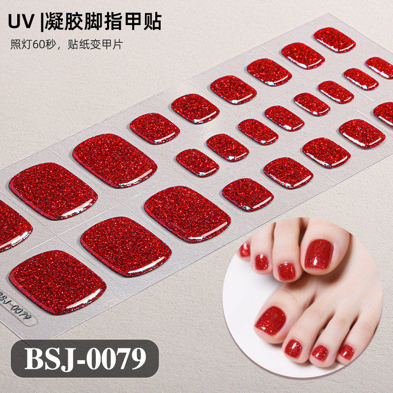 Uv Lamp Nail Resin - トゥジェルネイルステッカー UVランプ硬化ジェルステッカー 防水 韓国製 フルカバー 防水ポリッシュラップ