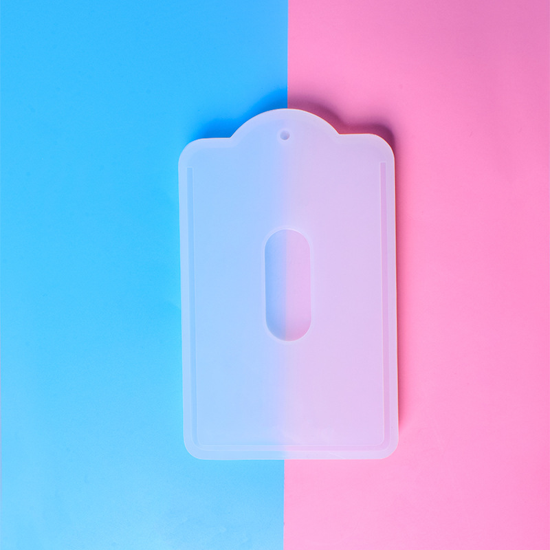 Resin Art Acrylic - 1ピースカードカバー型diyエポキシ樹脂ホルダーuv接着剤シリコーン金型ストレージの宝石手作りツール