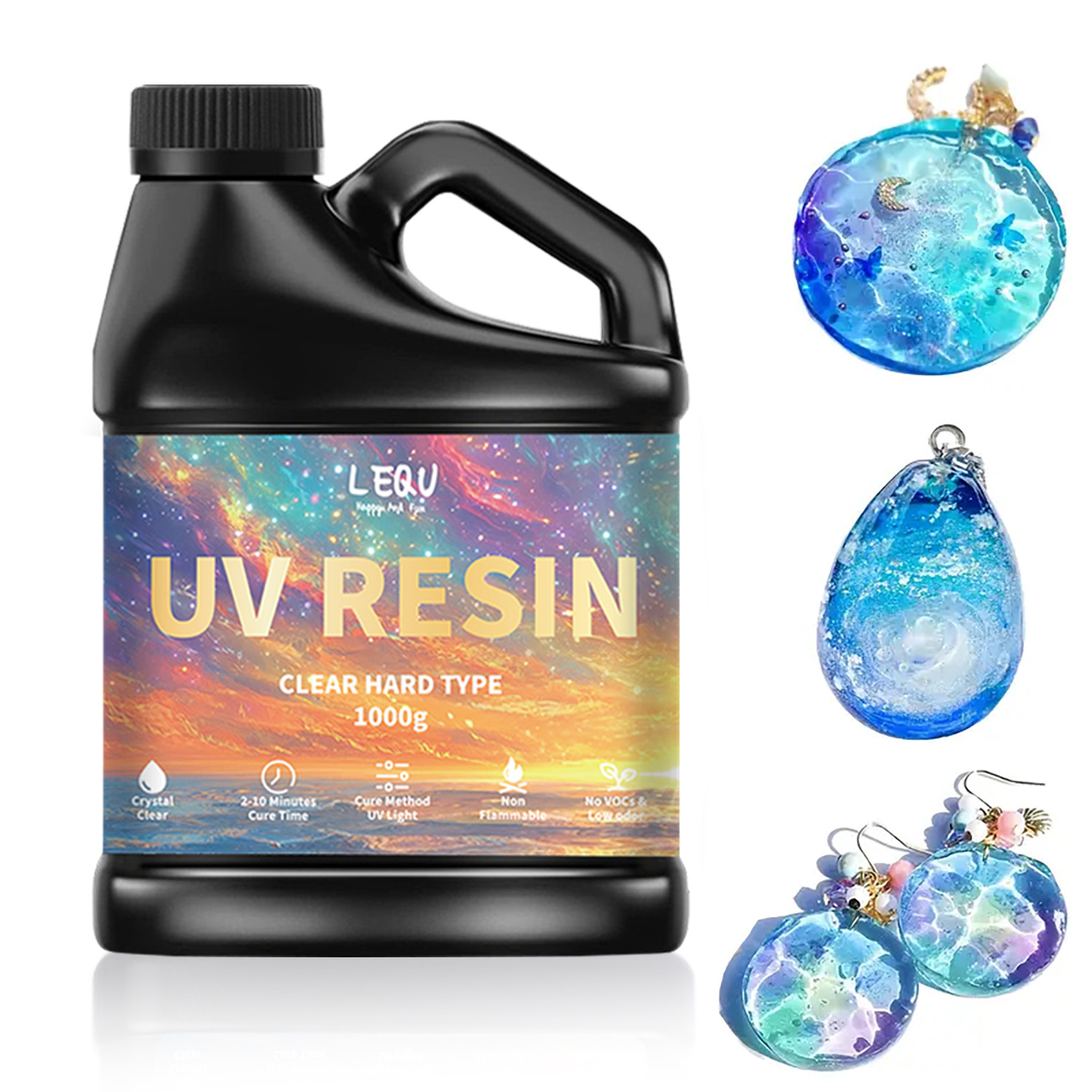 Resin Art Acrylic - 100/200/500/1000 グラム UV エポキシ樹脂接着剤高透明度速乾性接着剤高硬度 DIY 用品樹脂接着剤ジュエリー作成用