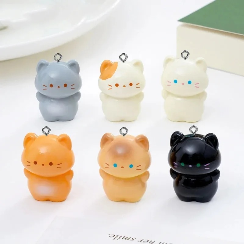 10個入り スイート3D立体子猫レジンチャーム 漫画風シャム - Resin Art Box のレビューと価格