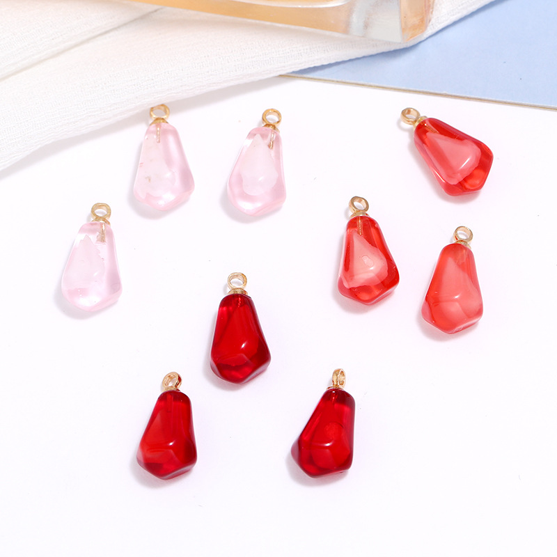 10 個ザクロ種子樹脂ペンダントフルーツチャーム DIY イ - Resin Art Box のレビューと価格