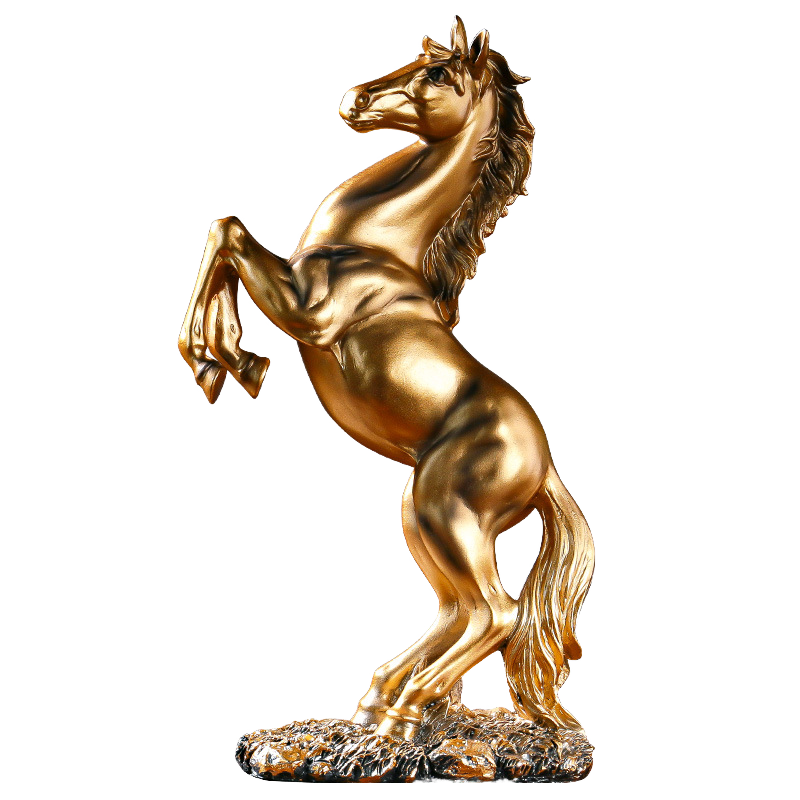 抽象芸術彫刻 高品質馬の像 レジン工芸品 手描きの動物模様  - Resin Art Quantity のレビューと価格