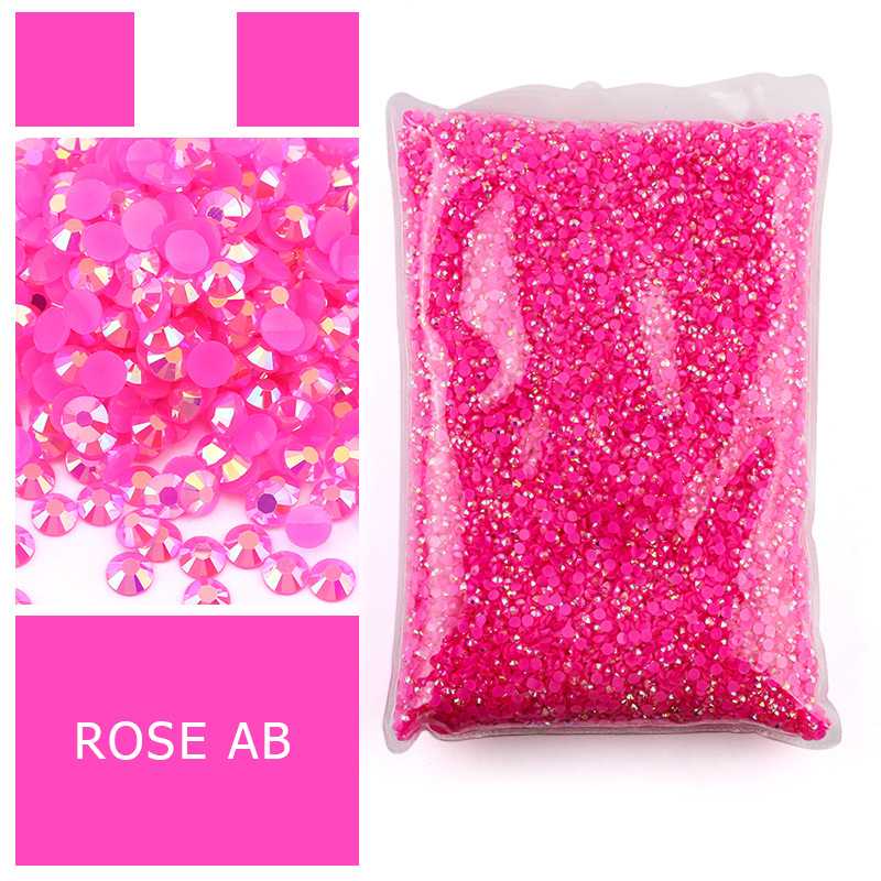 ホットピンクのフラットバック樹脂ラインストーン、非ホットフィ - Resin Art Quantity のレビューと価格