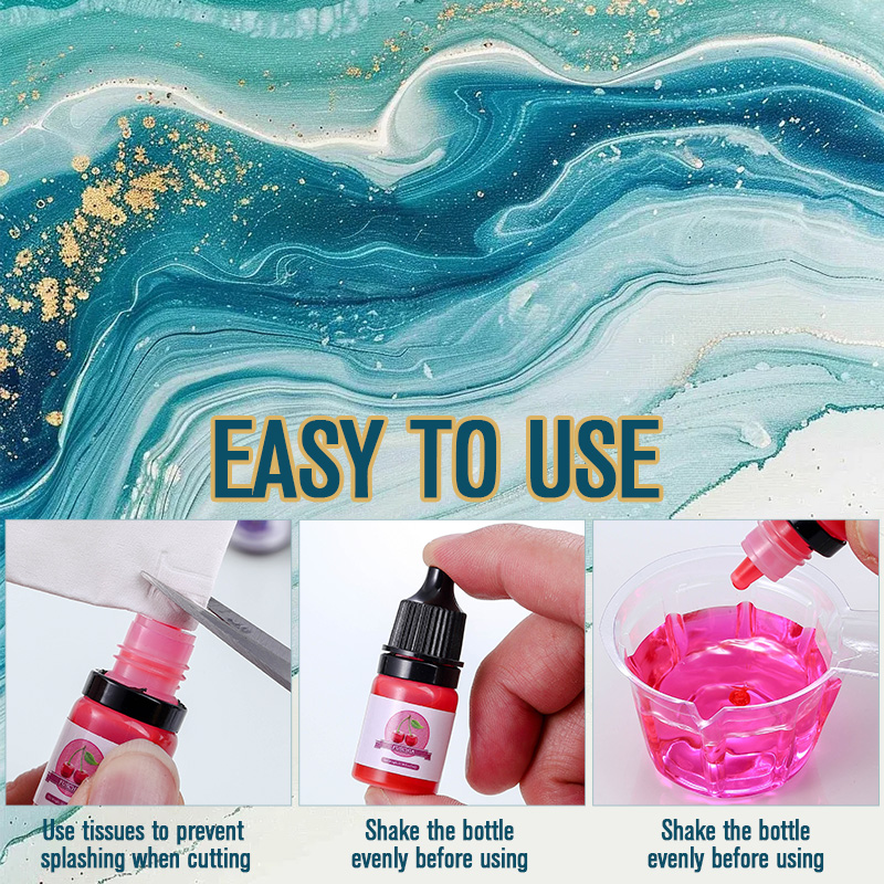 エポキシ樹脂カラー顔料 24 鮮やかな色 液体エポキシ顔料  - Resin Dye Opaque のレビューと価格