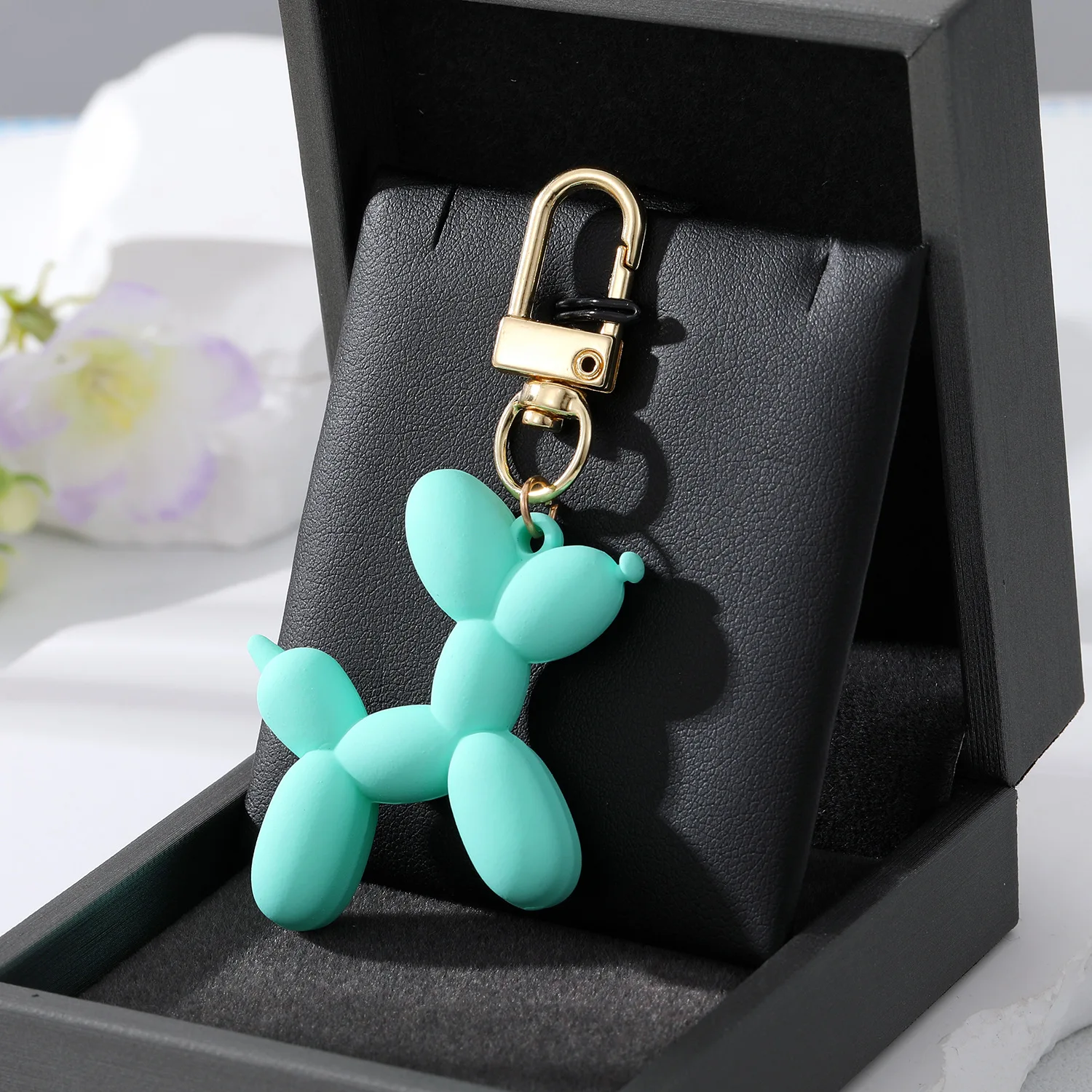 2023 新ファッションアートトレンディなレーザーバルーン犬 - Resin Art A Keychain のレビューと価格