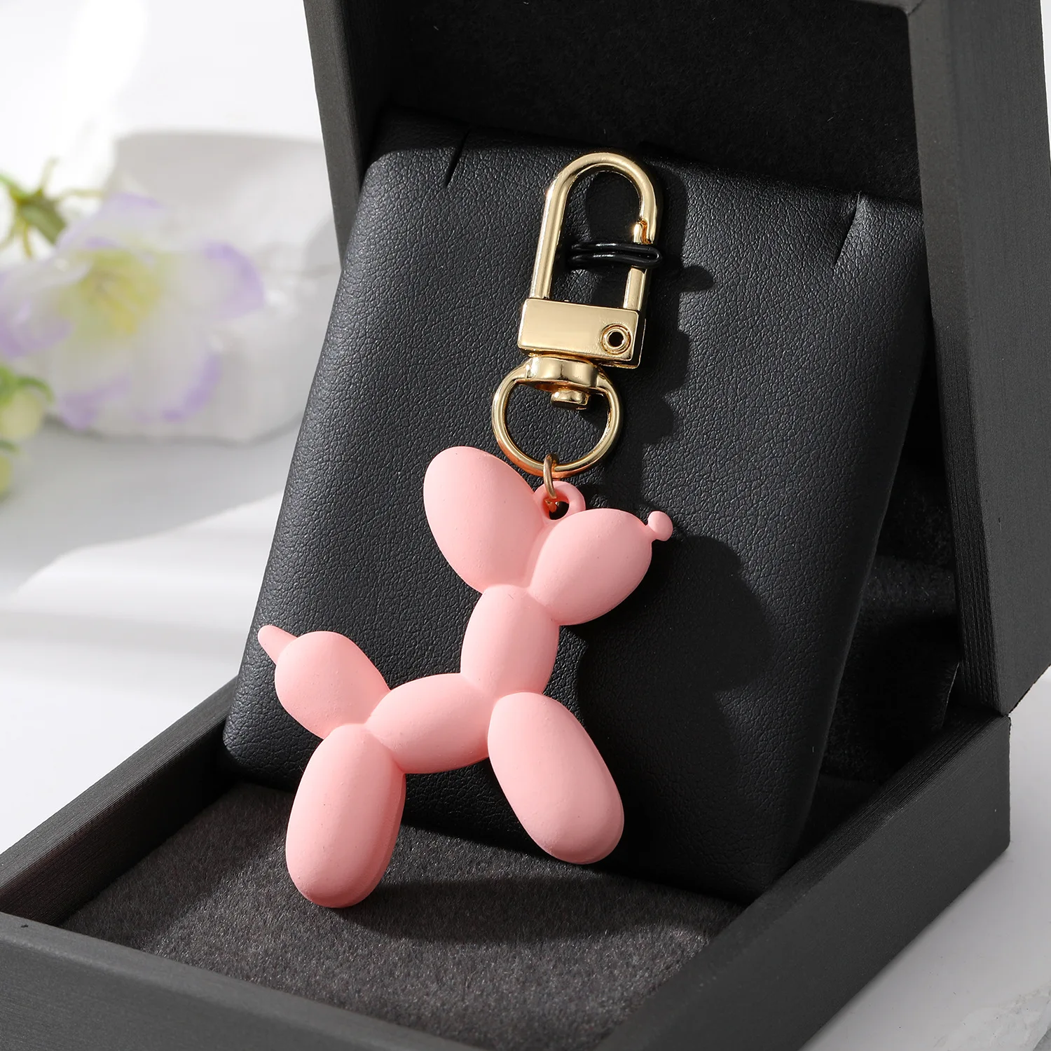 2023 新ファッションアートトレンディなレーザーバルーン犬 - Resin Art A Keychain のレビューと価格