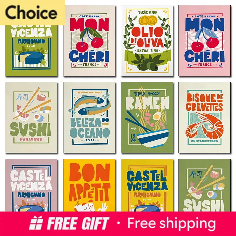 2026年漫画風面白い食べ物ポスタープリント、豆のトースト、 - Resin Art Quotes のレビューと価格