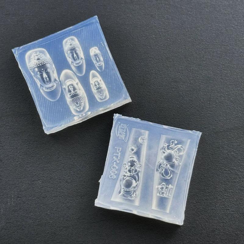 3Dアクリルネイルアートモールドシリコンテンプレート ラッキ - Resin Art Template のレビューと価格