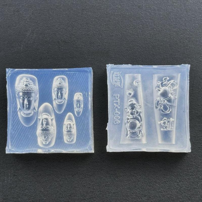 3Dアクリルネイルアートモールドシリコンテンプレート ラッキ - Resin Art Template のレビューと価格