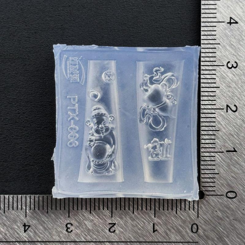 3Dアクリルネイルアートモールドシリコンテンプレート ラッキ - Resin Art Template のレビューと価格