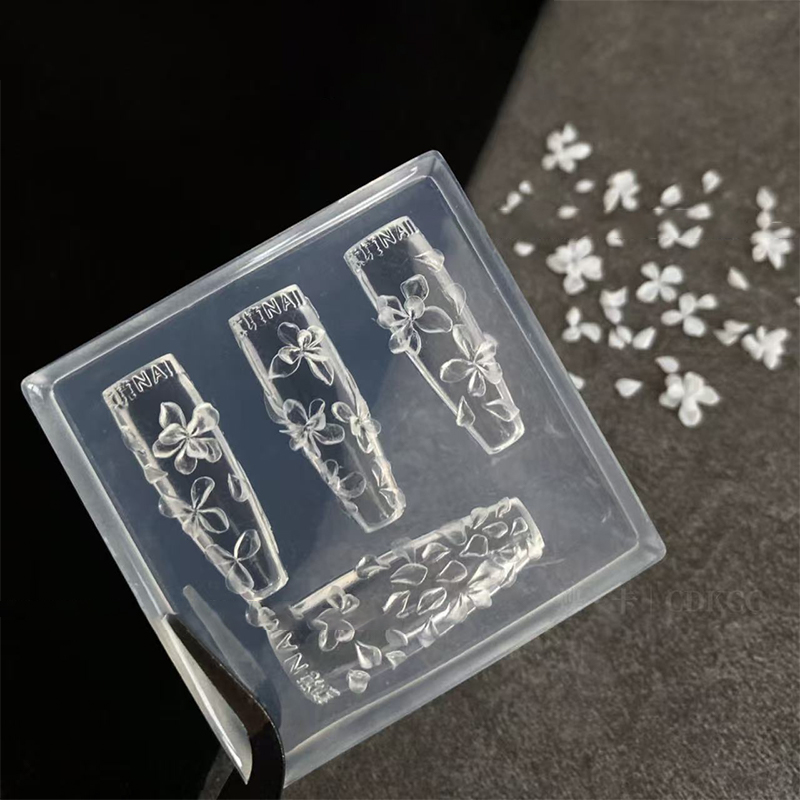 **1PC 3D 花ネイルモールド DIY シリコーンネイル - Resin Art Template のレビューと価格