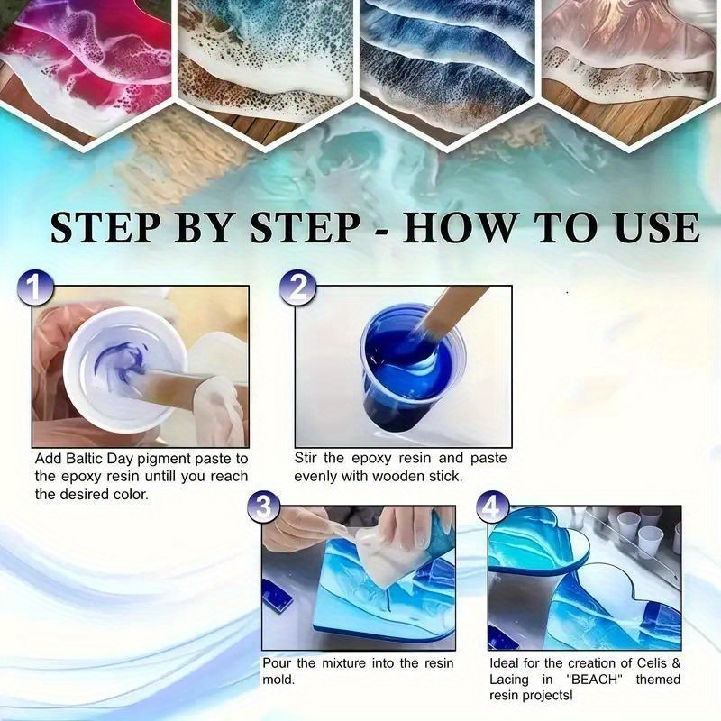 24色/8色 5グラム 0. さまざまな色の真珠光沢マイカパ - Resin Dye Opaque のレビューと価格
