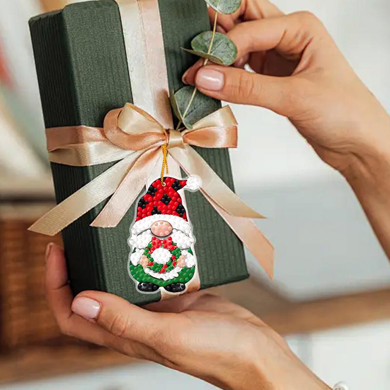 クリスマスアートペインティングペンダント、5Dオーナメントキ - Resin Art A Keychain のレビューと価格