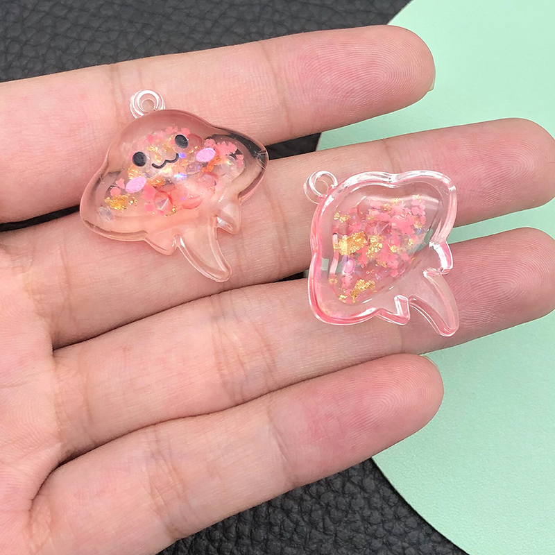 10個入り 発光マンタレイ レジンチャーム クラゲペンダント - Resin Art Acrylic のレビューと価格