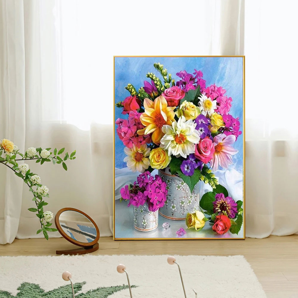 フルダイヤモンドモザイクフラワー 5D ダイヤモンドペインテ - Resin Art Of Rose のレビューと価格
