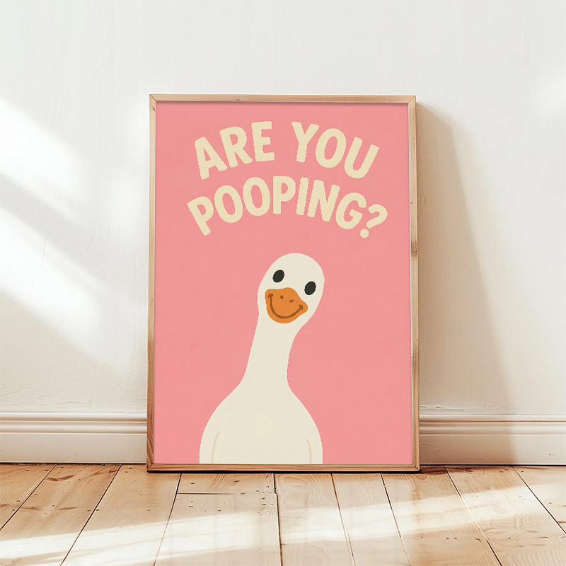 面白いピンクのアヒルのバスルームダイヤモンドウォールアート、 - Resin Art Quotes のレビューと価格