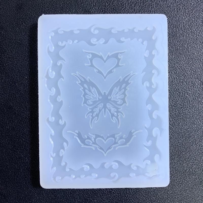 蝶流砂シリコンモールド樹脂はペンダントジュエリー用の炎モール - Resin Art A Keychain のレビューと価格