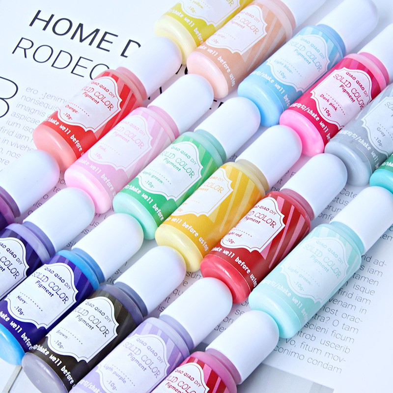 エポキシ樹脂用の18色の鮮やかな液体顔料、高濃度固形染料の卸 - Resin Dye Opaque のレビューと価格