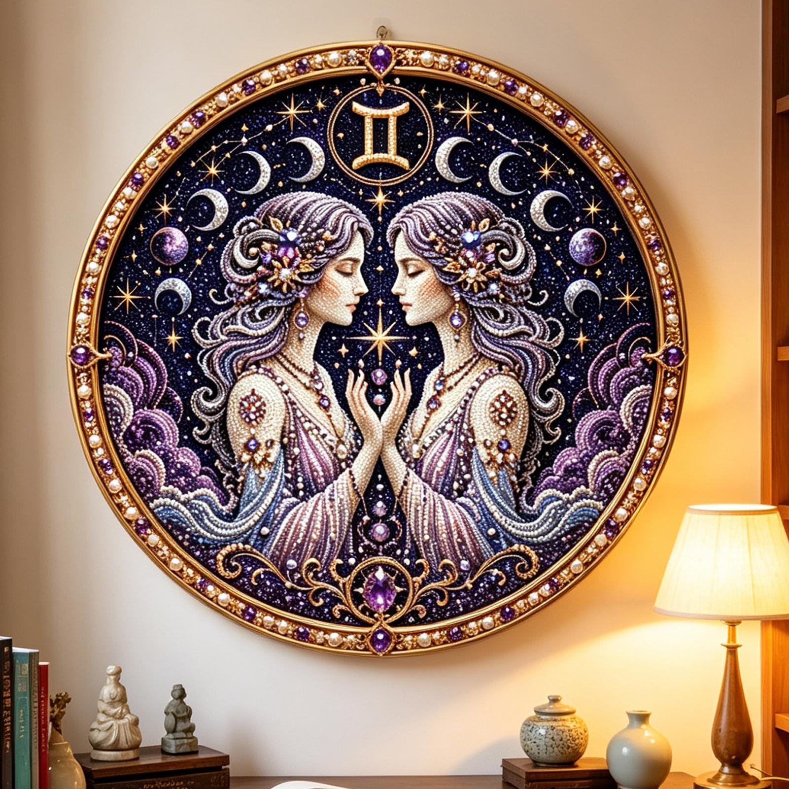 12星座パールアートキット：円形星座をテーマにしたDIYビー - Resin Art Work のレビューと価格
