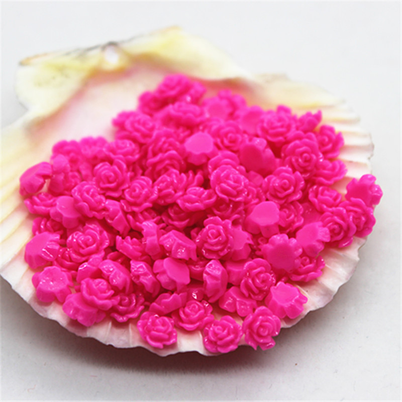 ミニローズレジンカボション,100個,6mm,フラワーフラッ - Resin Art Of Rose のレビューと価格