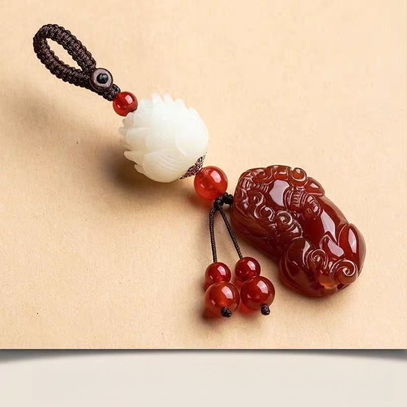 ペンダント蓮キーホルダー車チャーム仏陀安全結び付きカップル男 - Resin Art A Keychain のレビューと価格