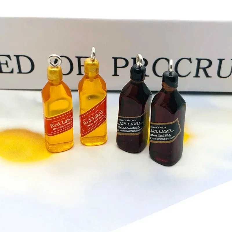 10 個小さなワインバーボトル樹脂チャーム DIY イヤリン - Resin Art Box のレビューと価格