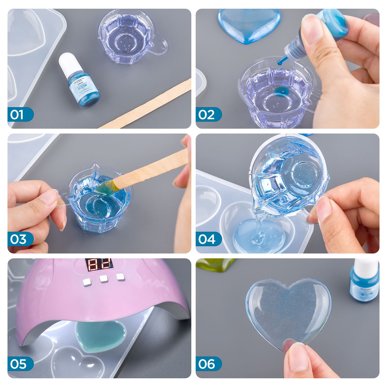 24色 5ml エポキシ樹脂顔料 透明 無毒 ABエポキシ樹 - Resin Dye Opaque のレビューと価格