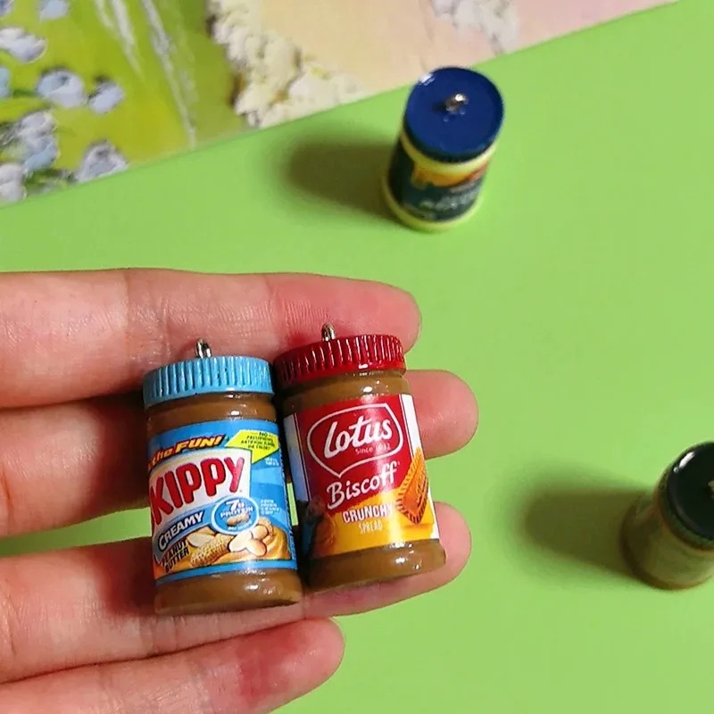 10個入り/パック ミニチュアシミュレーションピーナッツバタ - Resin Art Pendant のレビューと価格