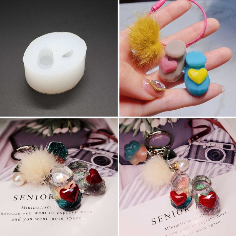シリコンキーホルダーペンダント,3Dベビーシューズ,かわいい - Resin Art A Keychain のレビューと価格